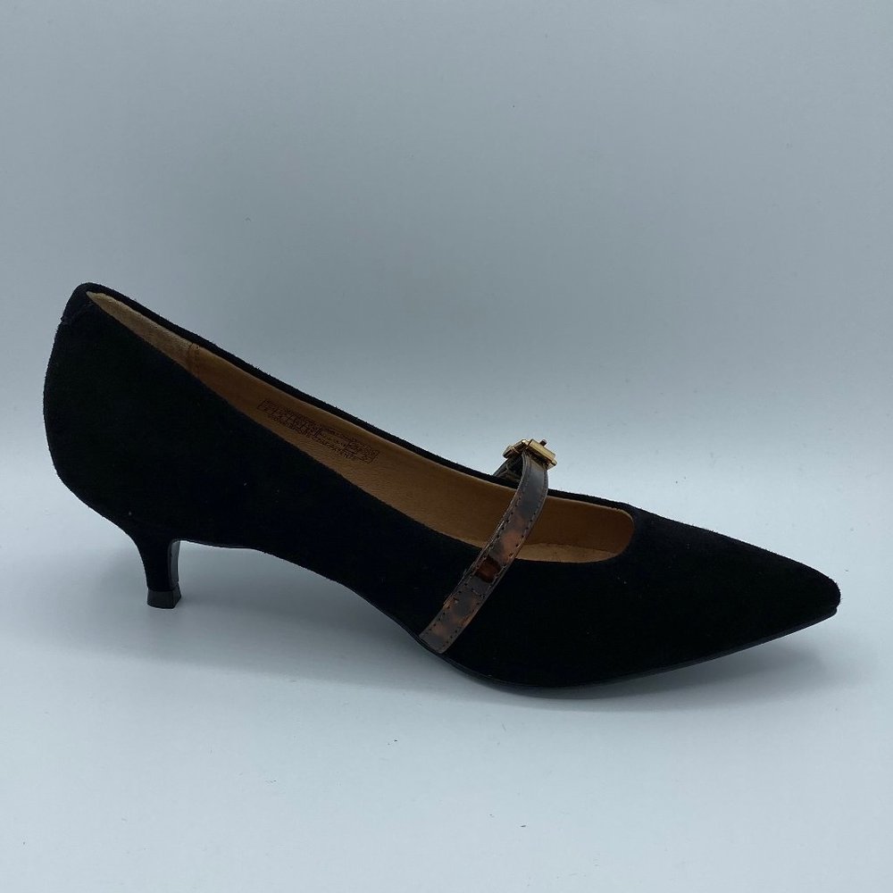 BRAND NEW Vionic Minnie heel in BLACK SUEDE - Picture 4 of 5